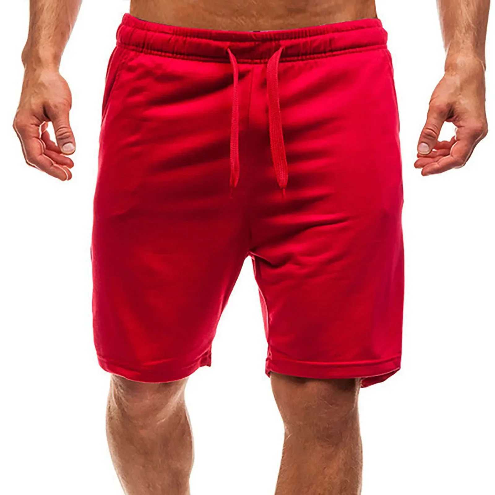 2024 Mens Shorts Solid Color Casual Shorts Loose Beach Shorts Street Fashion Breathable Thin StyleT250304