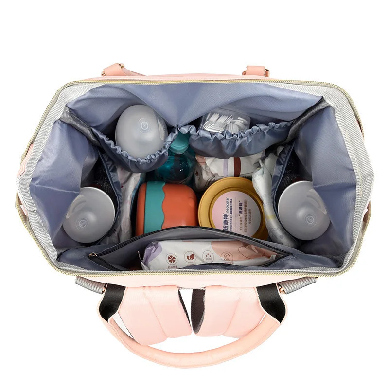Large Capacity Mommy Bag Multi-Functional Mommy and Baby Bag Travel Backpack High-Quality Insulated Milk Bag Cross-Border 250304
