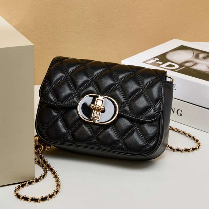 Genuine Leather Women's Chain Bags High Quality Cowhide Designer Shoulder Fashion Female Crossbody Bag 2779