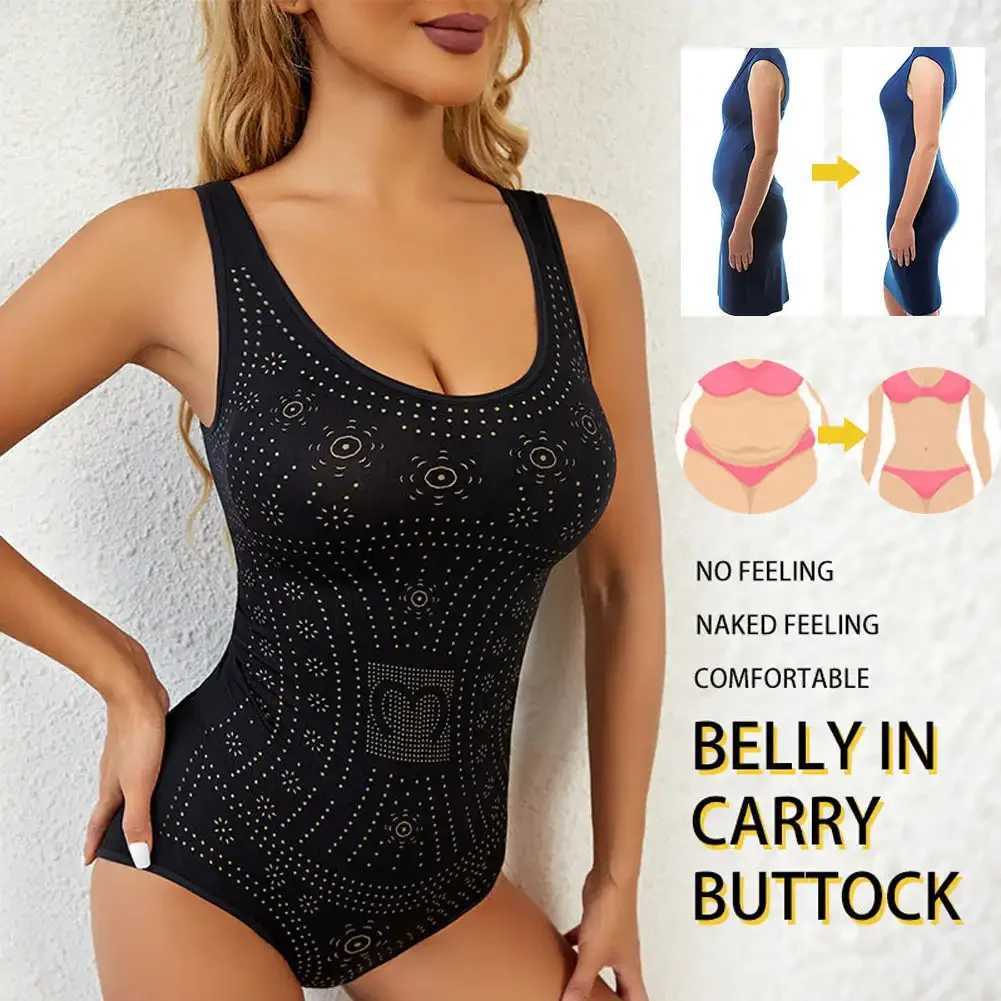 Womens Seamless Comfy Bodysuit Shaper Printed Plus Size Tummy Control Shapewear Flat Belly Slimming Body Shapers Corset Tank TopXJ250304