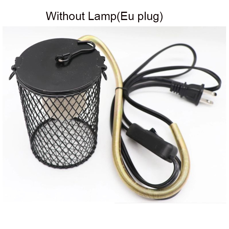 E27 Pet Heating Lamp for Turtle Snake lizard Infrared Ceramic Emitter Heat Light Reptile Lamp With Anti Bite Spring EU Plug