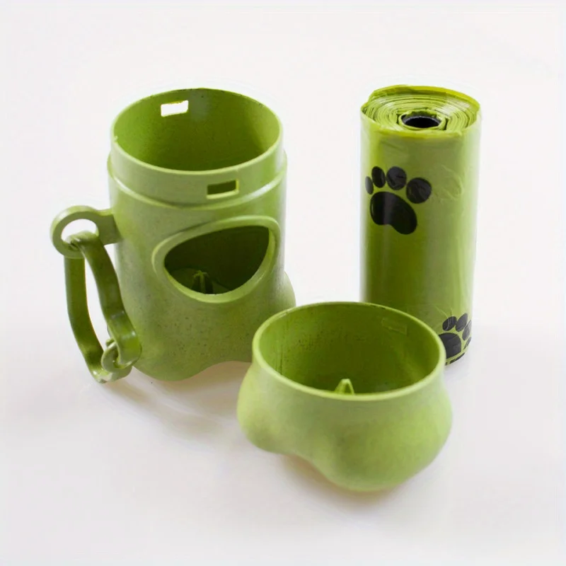 1pc 1 Roll Convenient Portable Pet Waste Bag Dispenser For Outdoor Walking And Travel - Includes Disposable Bags.