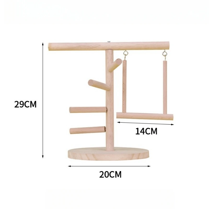 Bird Toys Bird Plays Stand Parrot Station Stand Tree Branch Parrot Playstand Cockatiel Playground Wooden Perch Gym Playground