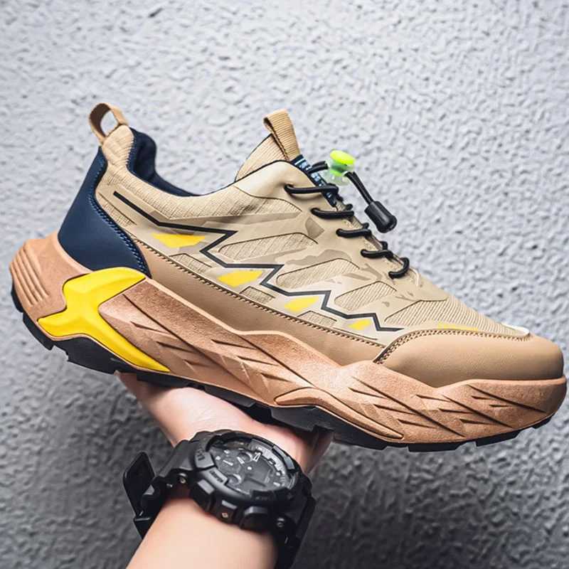 Mens Sports Shoes Cushioned Breathable Outdoor Lace Up Running Shoes Comfortable New Lightweight Casual Shoes for MenC250304