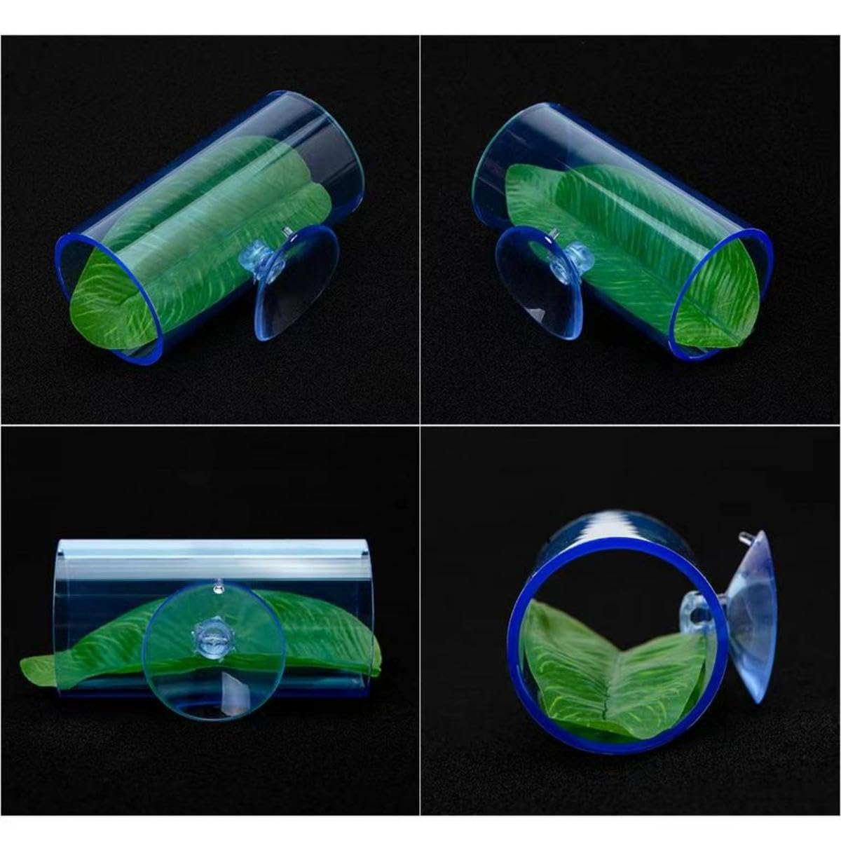 1/2Pcs Betta Fish Acrylic Tube Tunnel Hollow Design Fish Tank Decorations For Better Observation Fish Improves Betta's Health