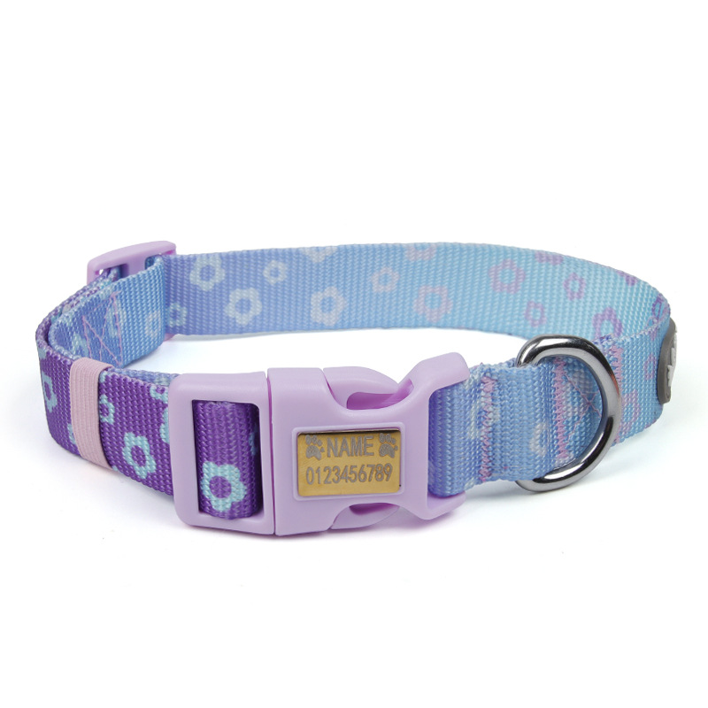 Dopamine dog chest back small and medium outdoor dog chest strap gradual change printed pet leash comfortable breathable summer