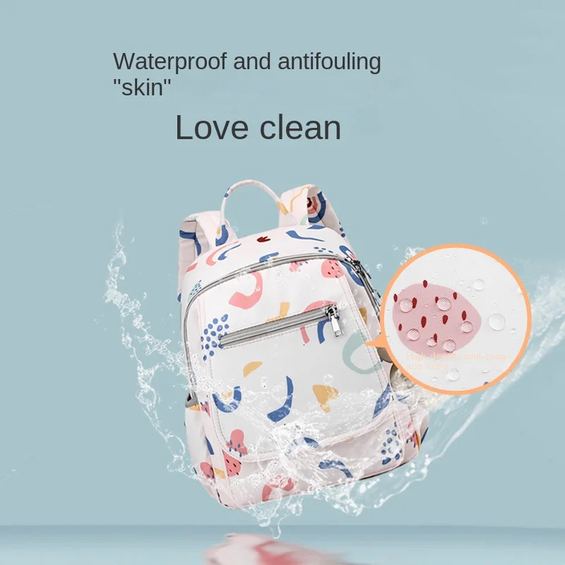 Baby Diaper Bag Mommy Bag Mother and Baby Out Fashion Mom Multi-functional Backpack Convenient and Large Capacity 250304