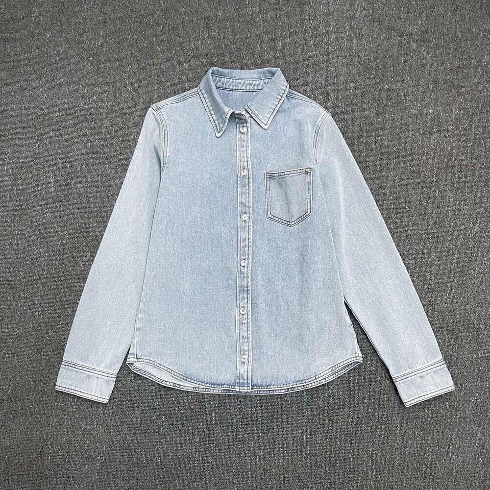 High Quality Women Casual Versatile Long Sleeved Shirt + High Waisted Straight Leg Pants