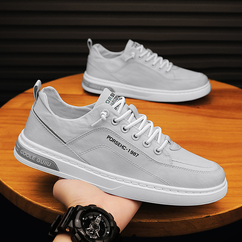 Spring 2025 Men's Designer Board Shoes Breathable New High Quality Thin Anti Odor Sports And Leisure Canvas One Step Tablet Work Versatile Fashio