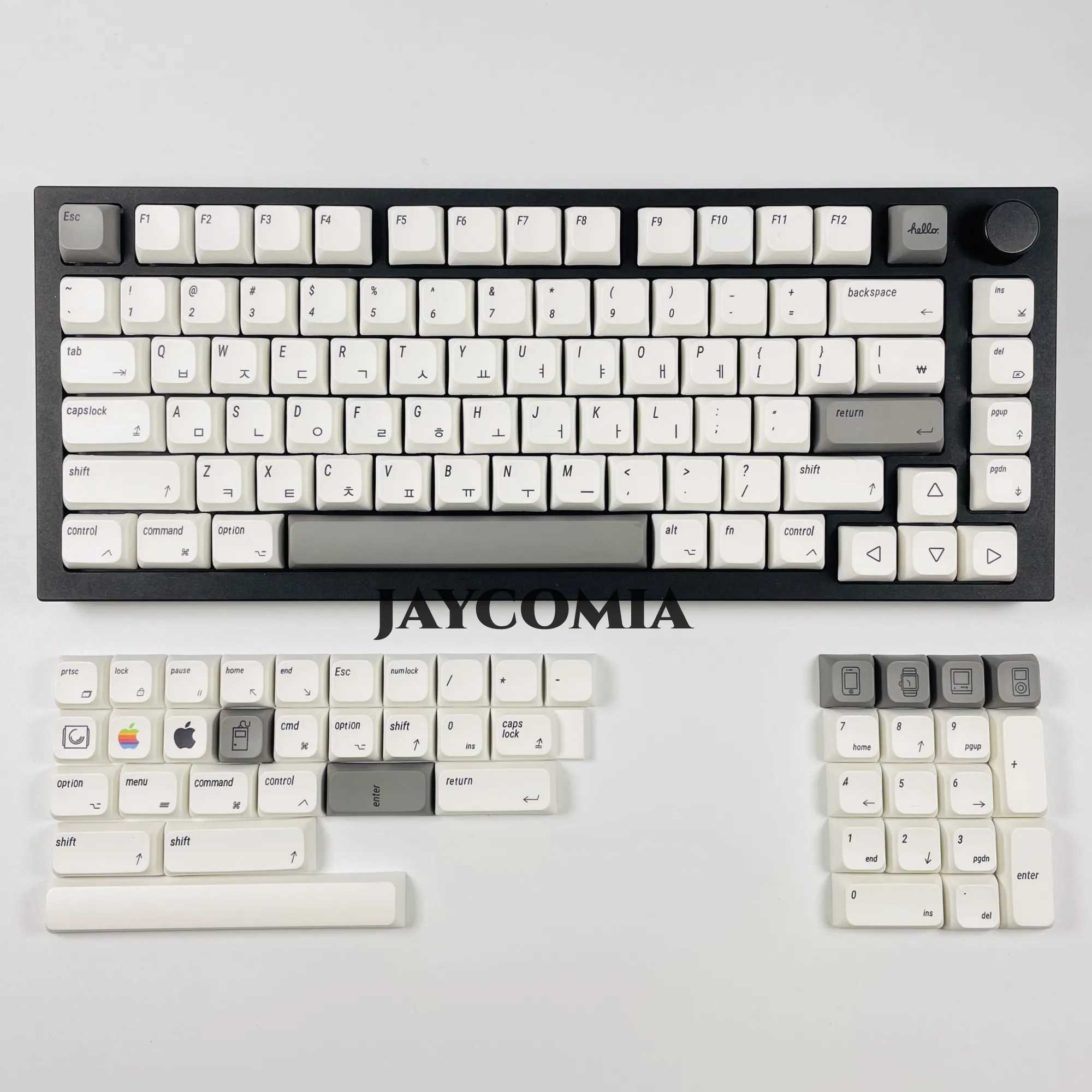 Mac Keycaps XDA PBT English/Japanese/Russian/Korean 127 key/Cherry MX keyboard for DIY custom mechanical keyboard Z250304