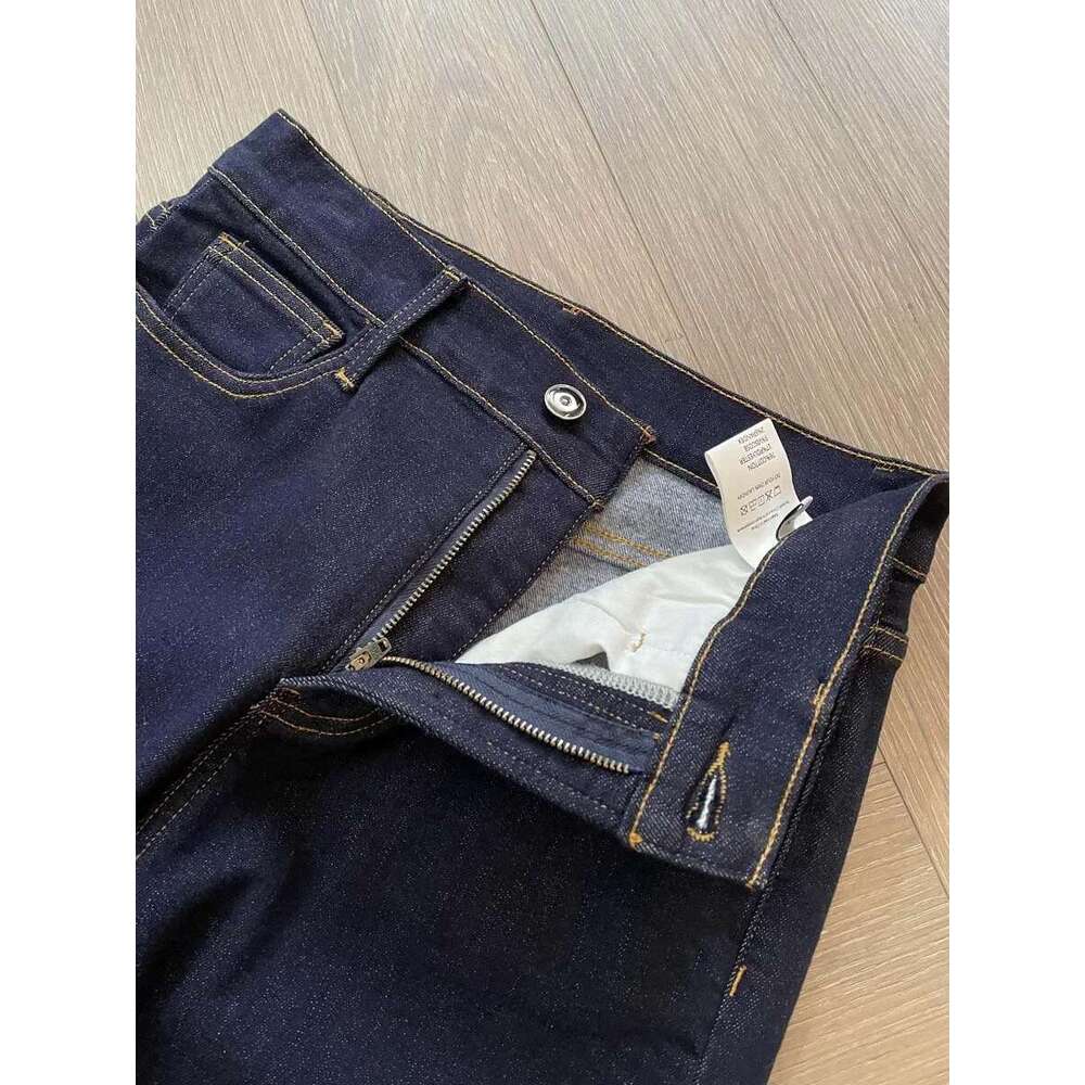 Women's Thick Fleece Flared Jeans Warm Pocket Beading Chain Female High Waist Denim Long Pants Autumn Winter 2025