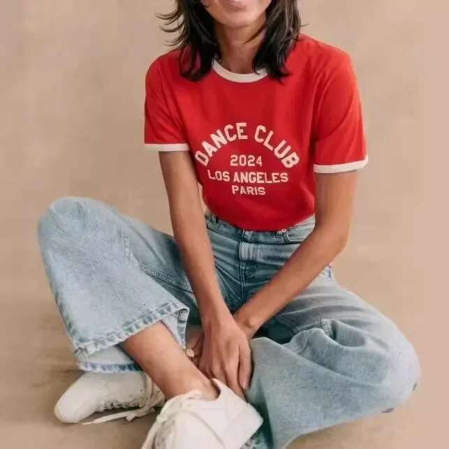 2025 Summer Special Promotion Collection Fashionable Casual Letter Printed Pullover Women Short Sleeve T-Shirt