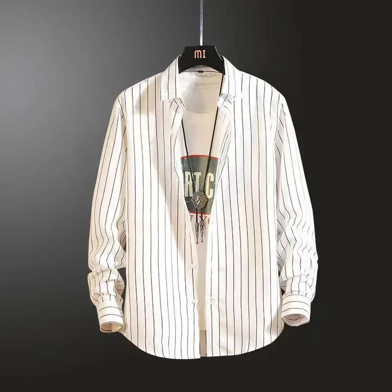 Long Sleeves Shirts Man High Quality Check Shirt a Fashion Mens Clothing Korean Reviews Clothes Elegant Mens Shirts 250227