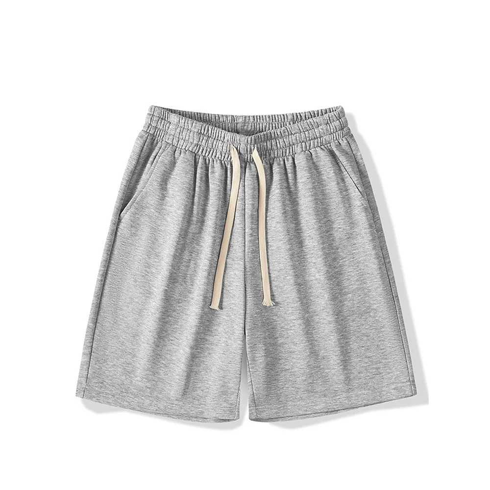Summer Running Shorts for Men Casual Jogging Sport Short Pants Solid Color Drawstring Loose Dry Gym Sports ShortsT250304