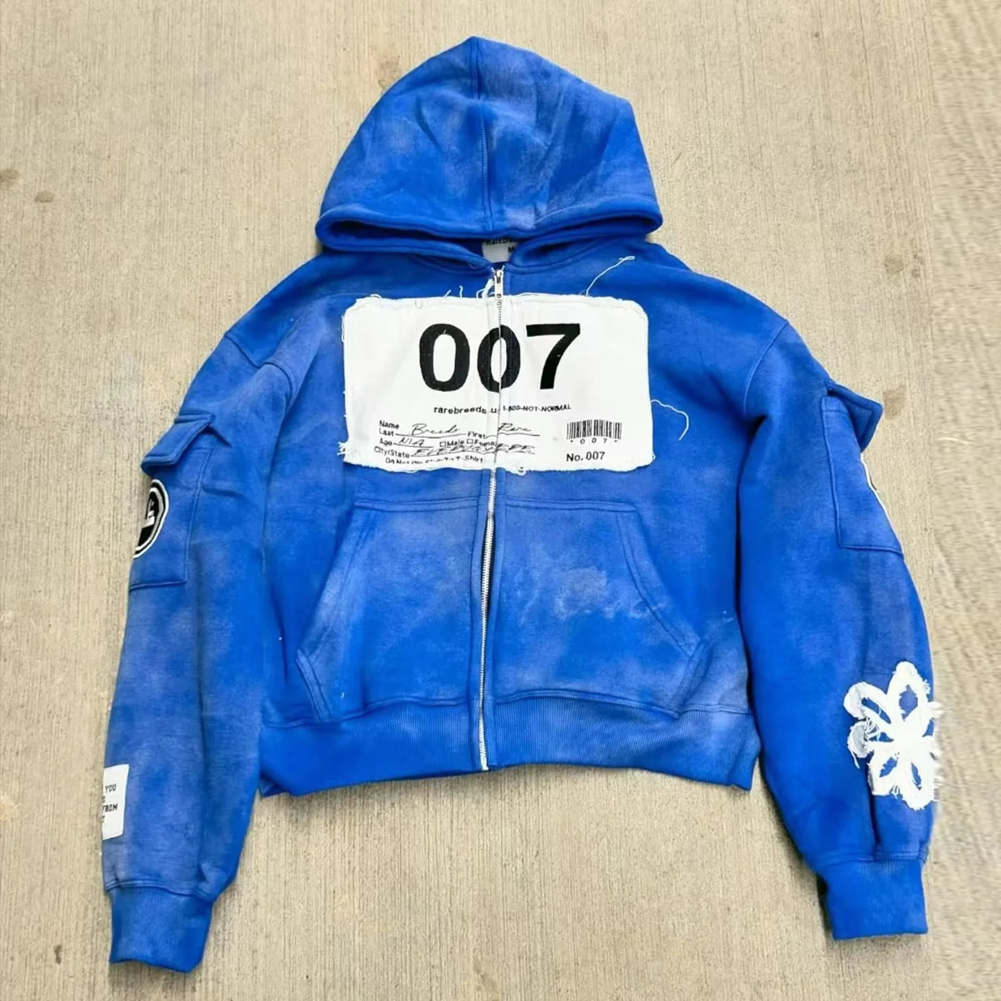 Y2K Fashion Zipper Hoodie Harajuku Hip Hop Patch Embroidery Oversized Hoodie Men Women Loose Casual Hoodie Jacket Streetwear 250303