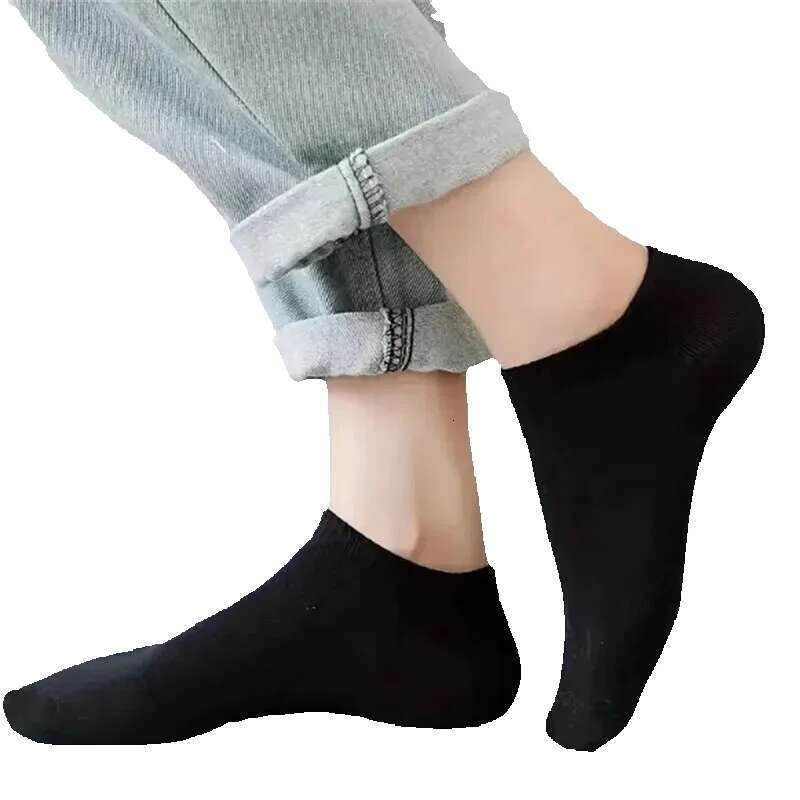 White Breathable Boat Socks: 020 Pairs Non-Slip No-Show Ankle Socks For Women And Men