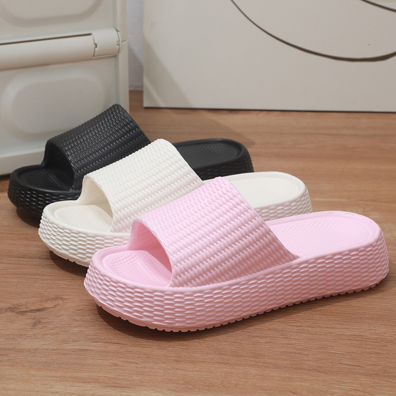 designer sandals Thick soled women's summer 2025 new indoor home shower, odor and anti slip EVA slippers for outdoor wear