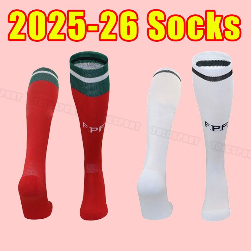 2025 2026 soccer socks Portugal JOAO FELIX Bruno FERNANDES BERNARDO ANDRE SILVA DIOGO J. football Camisa de futebol B.FERNANDES 25 26 Sports Gloves