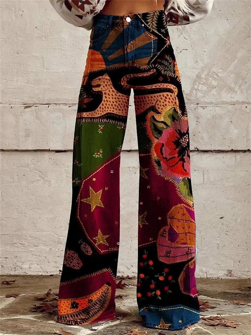 Retro Fashion High High Street Loose Wide Leg Denim Pants Womenharajuku Y2k Loose Jeans Womens Streetwear 250303