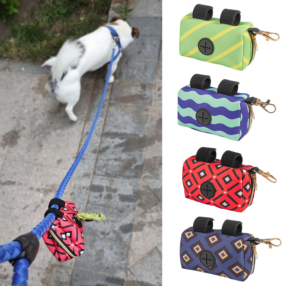 Large Capacity Dog Leash Bag Pet Poop Bag Holder Dispenser Outdoor Carrier Holder Dispenser Clean Pick Up Tools Pet Accessories