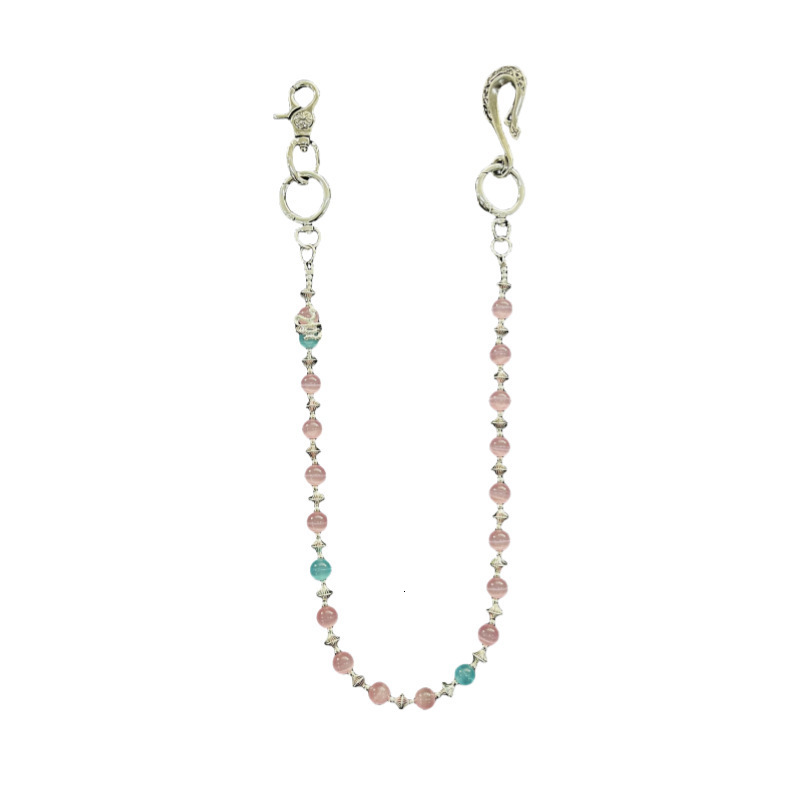 Vibe style niche metal volcanic stone waist ornament with high-end texture design unique creative accessories pants chain241115