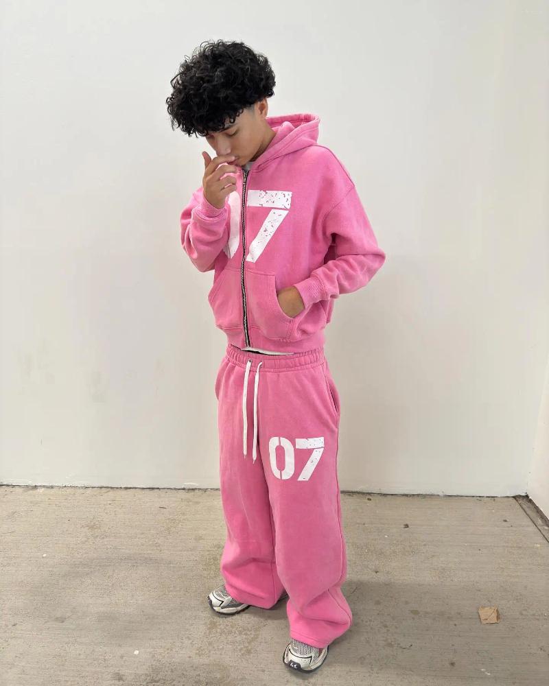 Mens Tracksuits Casual Zipper Cardigan Fashion 07even Hoodies Women And Men Street Sweatpants Set Sweatshirts Tracksuit Clothing