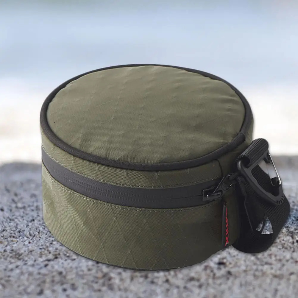 Ship from US Carrying Storage Bag Green Portable Tableware With Zipper Camping Organizer Accessories Triangle Ho 250304FBB