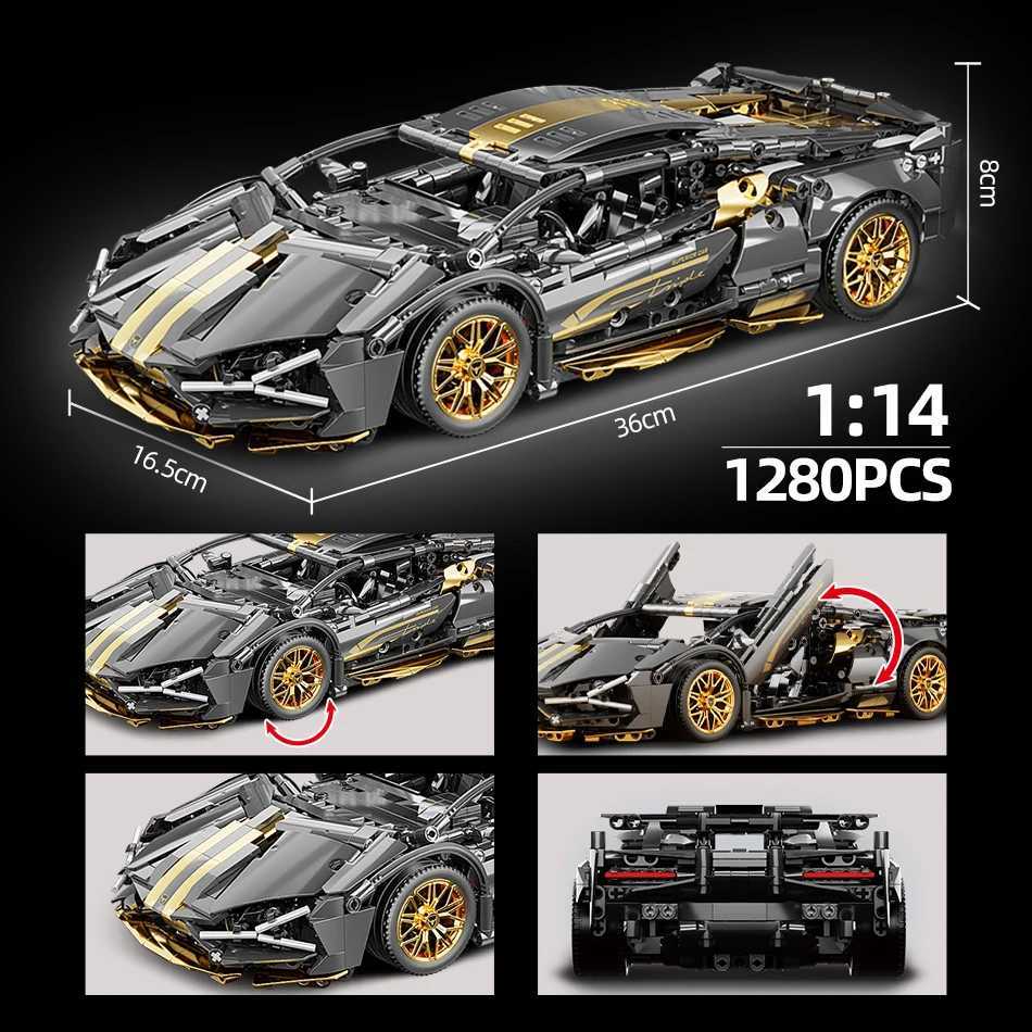 ToylinX 1 14 Building Blocks Car MOC City Speed Car Luxury Auto Racing Vehicle with Super Racers Bricks Toys for Children GiftT250304