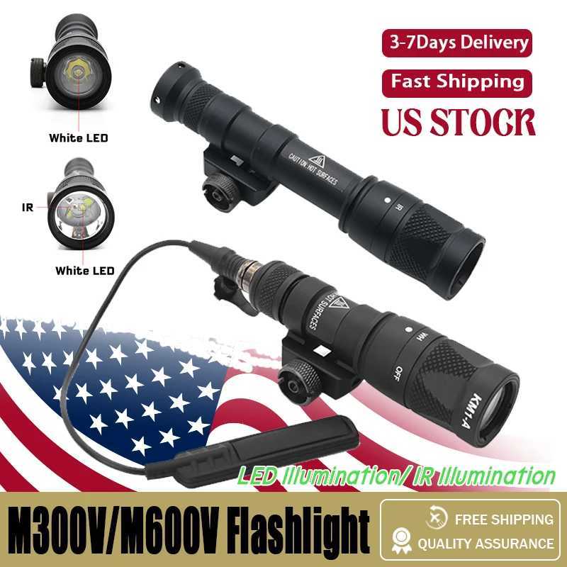 Tactical SF M300V M300V-IR M600V M600V-IR Weapon Gun Light D Light And IR Infrared Output For Airsoft RifXJ250303