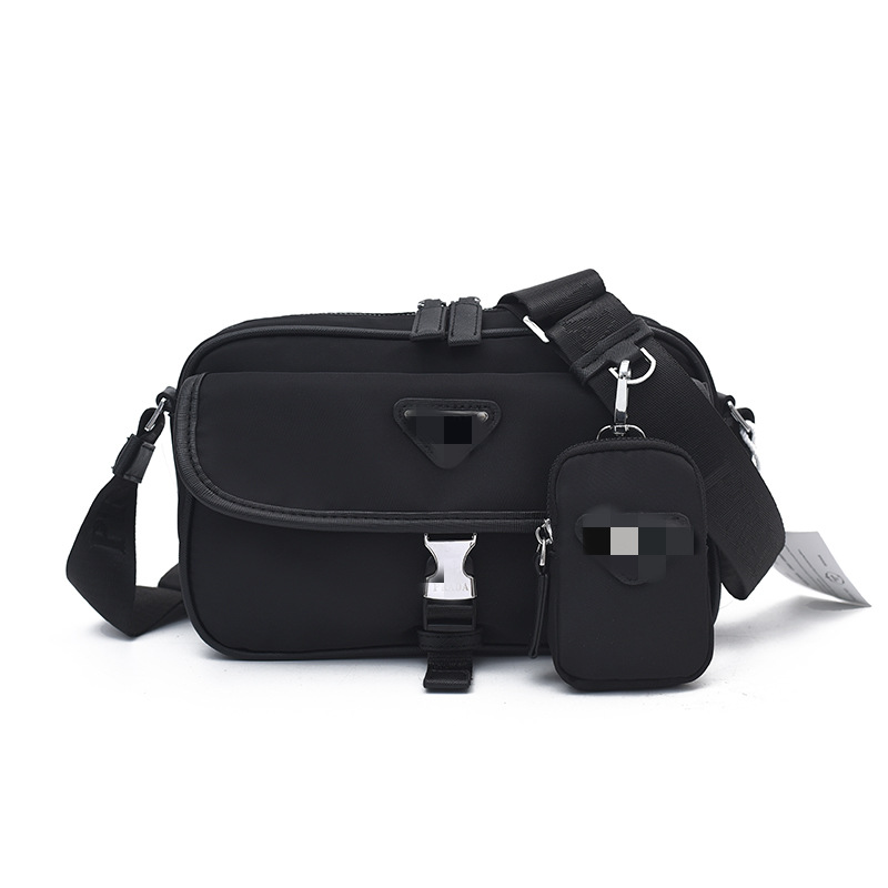 Messenger bag medium size, nylon, camera bag, shoulder bag, crossbody bag, premium sense, unisex
