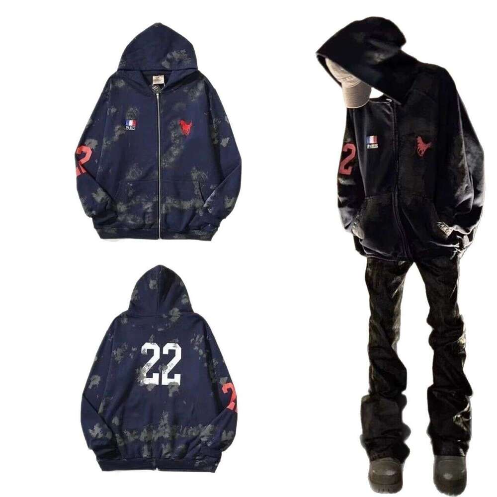 2025 Spring/Autumn American 3D Printing Trend Y2K Men's and Women's Same Style Loose Hoodie