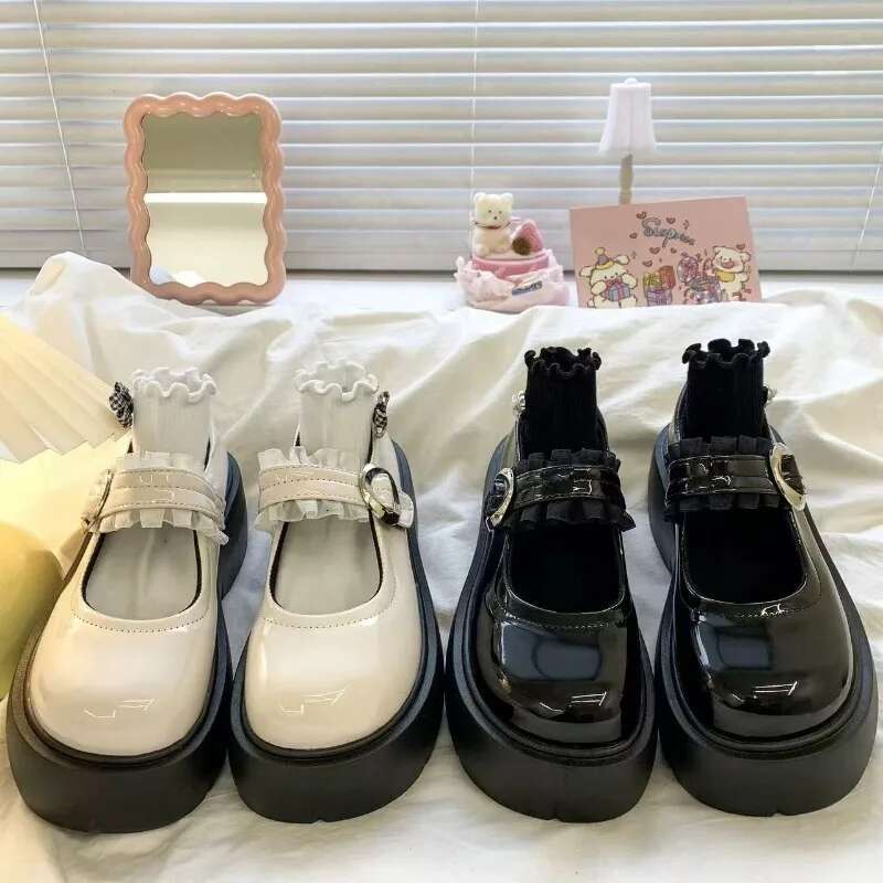 Autumn Chunky Women Sports Shoes Fashion Shallow Butterfly-Knot Platform Sneakers Ladies Casual Flats Outdoor Jane Shoe