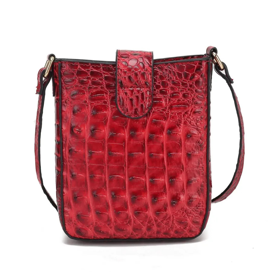Ship from US MKF series Avery artificial embossed vegan leather womens cross body bag 250303FBB