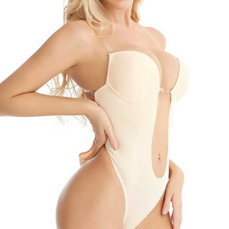 Hot womens backless U-shaped seamless thong full lace tight fitting deep V-neck shapeshifter for low back dresses and underwearXJ250304