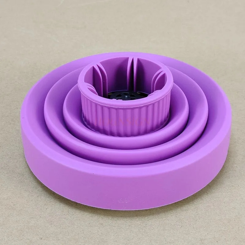 Universal Collapsible Silicone Blower Cover Hairdressing Salon Tools Curly Hair Dryer Folding Diffuser Hood Suitable 4-4.8cm 250304