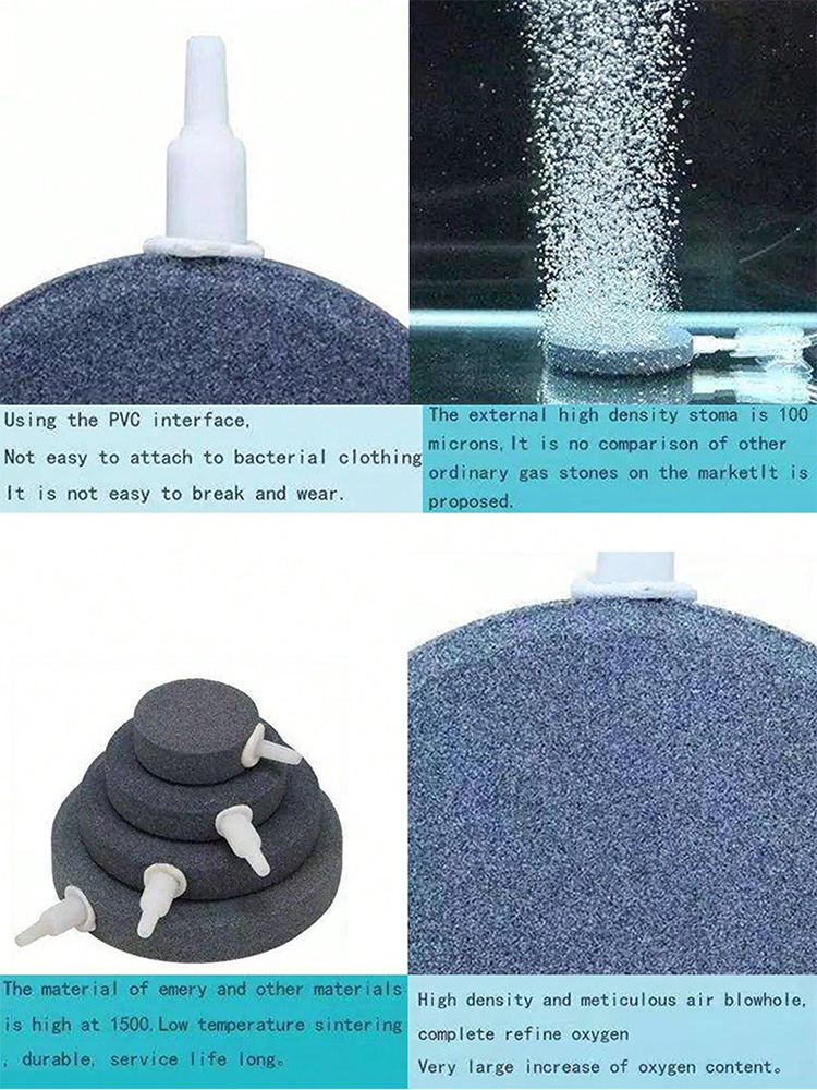 Ornament Kits Fish Tank Air Stones for Hydroponics Air Diffuser Air Stone Aquarium Accessories Bubble Oxygen Pump