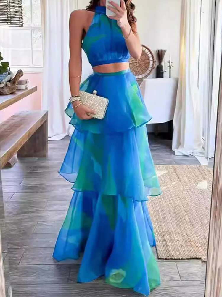 New Sexy Hollow Out Party Dress, 2025 Women Summer Sleeveless Elegant Dress, Stand Collar Patchwork Ladies Vestidos Streetwear