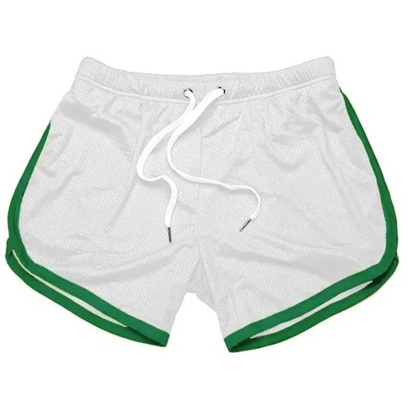 2024 Mens Sports Gym Athletic Shorts Middle Trousers Elastic Band Sports Man Middle Soft Cotton Blend RunningT250304