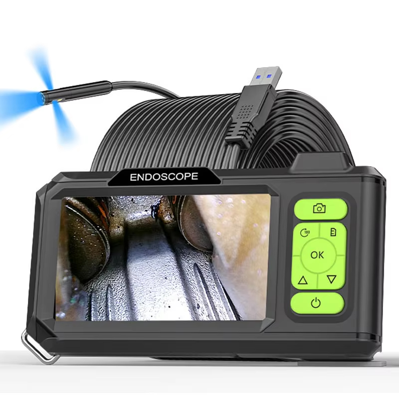 Industrial Endoscope 4 3 inch IPS Screen HD1920P 5MP Autofocus Camera HD1080P Single Dual Triple Lens USB Car Inspection Borescope