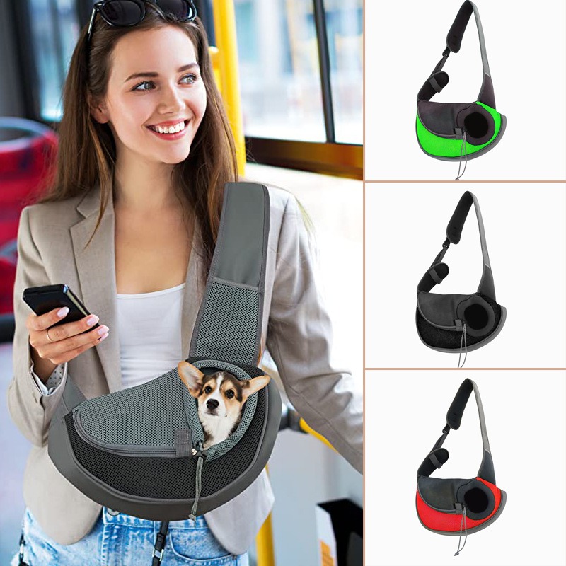 Hot Selling Pet Shoulder Bag Cat and Dog Outdoor Portable Bag Shoulder Bag Crossbody Bag Mesh Breathable Pet Backpack