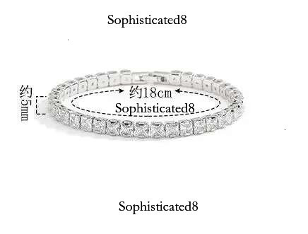 Real 3/4mm All Moissanite Tennis Bracelet For Women Men 100% Sterg Sier Sparkg Dia Hand Chain Jewelry