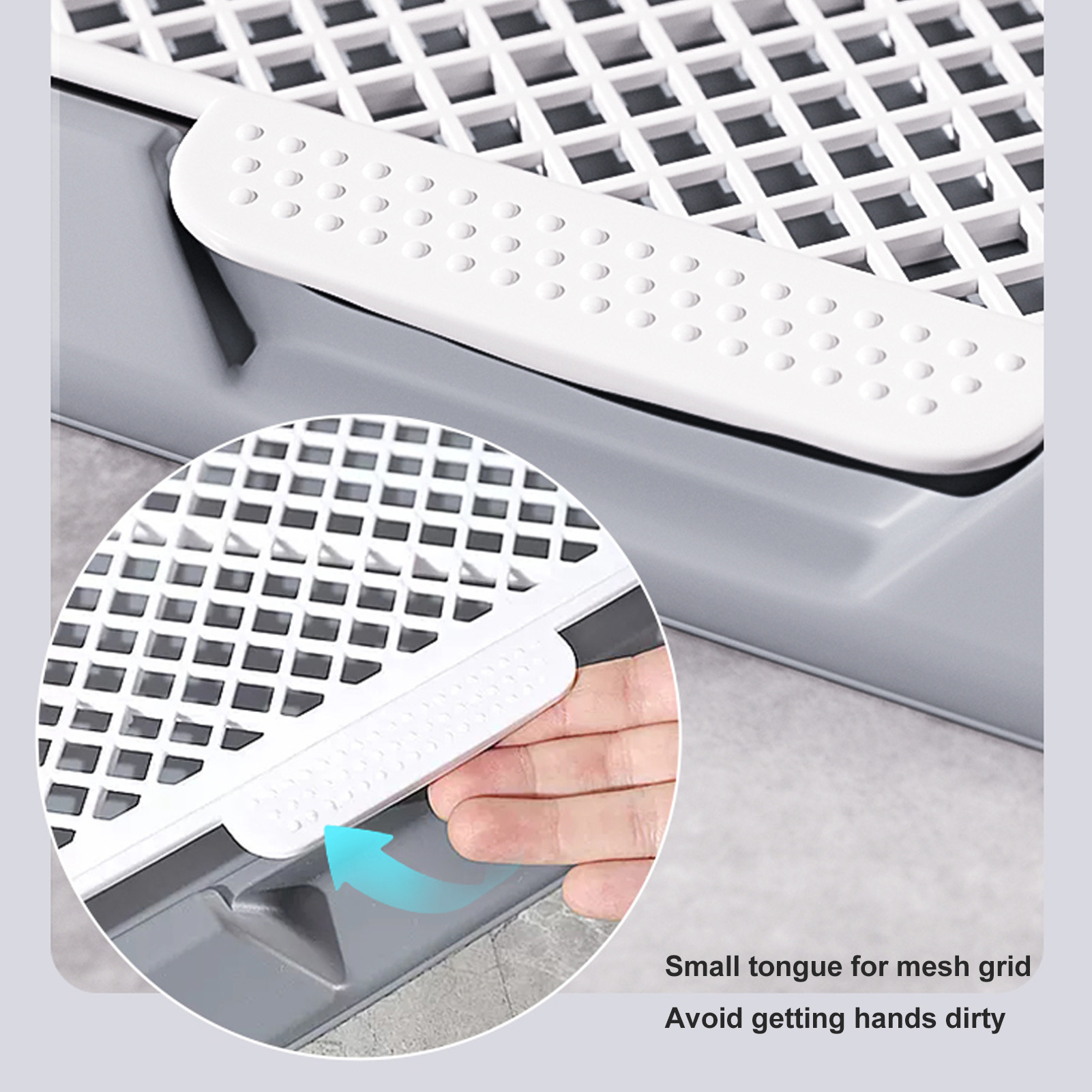 Dog Potty Tray Puppy Potty Training Tray Detachable Washable Mesh Dog Pee Pad Holder Tray for Small Breed Dog Puppy Toilet Tray