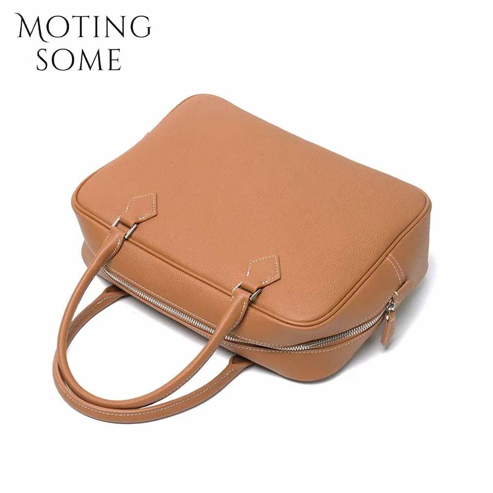 Motingsome TOGO Cowhide Leather Women Bag Light Shoulder Handbag and Purses Crossbody Pouch Lady Satchels Casual Tote 250303