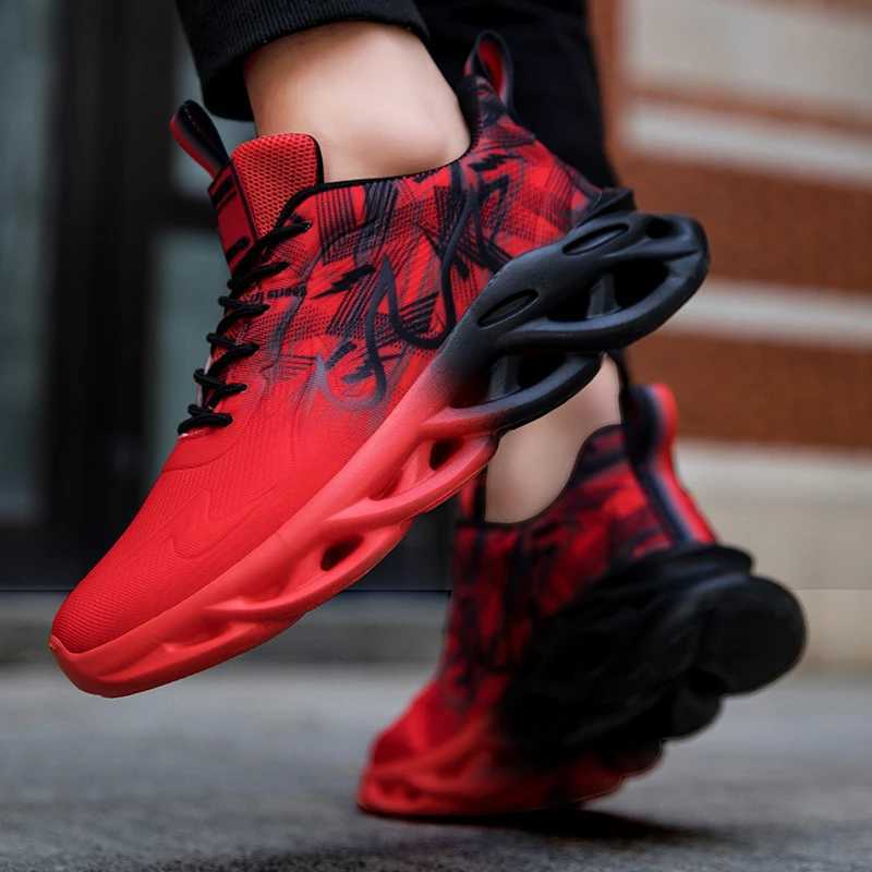 High Quality Red Mens Running Shoes Platform Blade Sneakers Man Women Sport Sneaker Comfortable Men Athletic Shoe tenis hombres Z250225