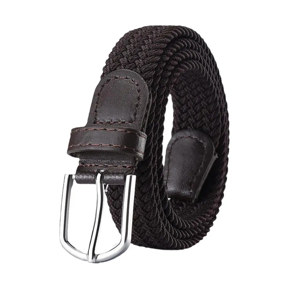 Hole-free Punch-free Braided Belt For Men And Women Elastic Canvas Belt Korean Style Versatile Student Pants Belt T U2M2 250227