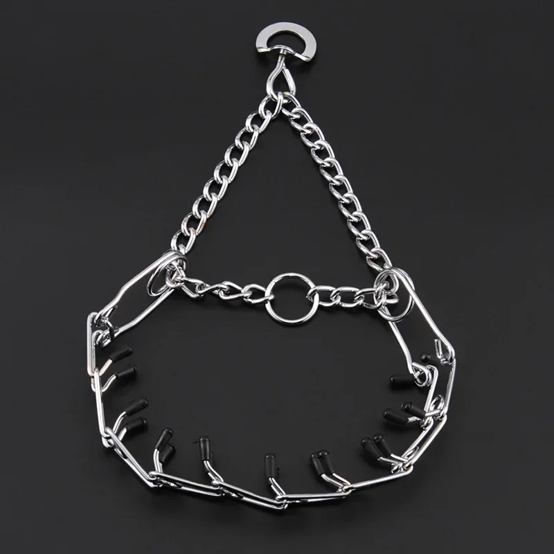 45/50/55/60cm Adjustable Pet Dog Metal Training Chain Collar Paw Pet Collar Pet Necklace Dog Training Chain Tool