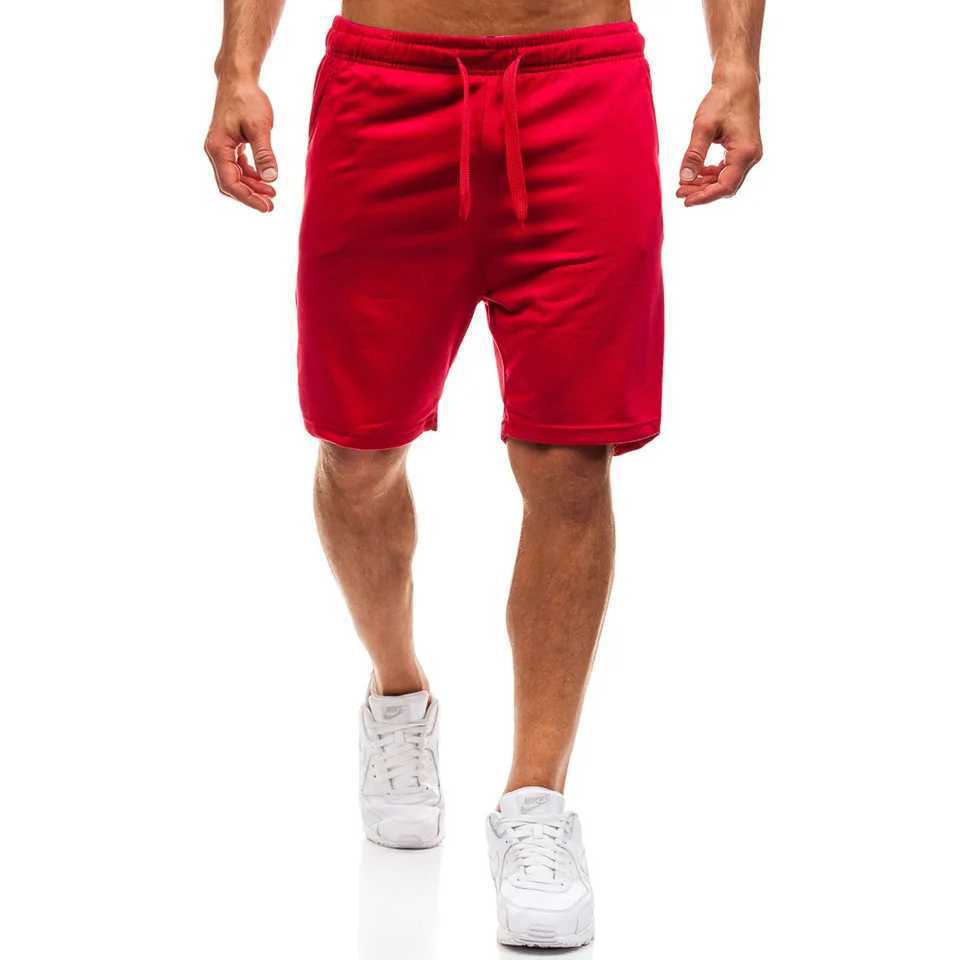 2024 New Summer Running Shorts for Men Casual Jogging Sport Short Pants Solid Color Drawstring Loose Dry Gym Sports Shorts T250304