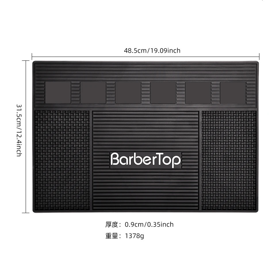 Barber Magnetic Tray Hairdressing Antiskid Silicone Storage Mat Salon Table CushionTray NonSlip Heat Resistant Pad 250304