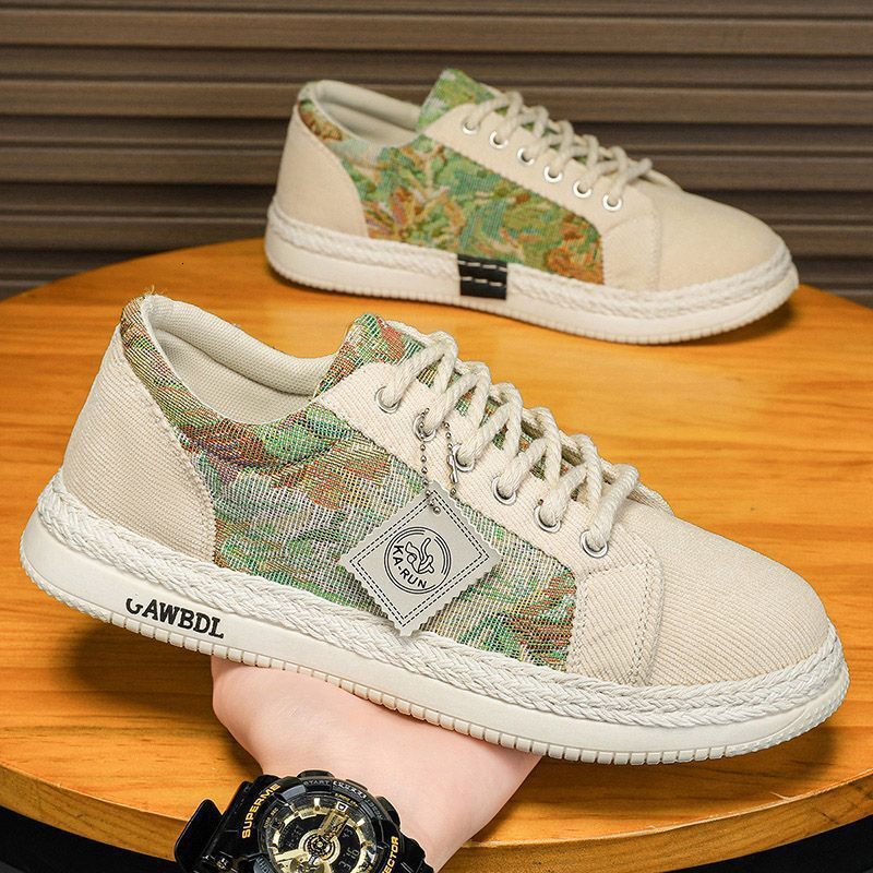 Men's Spring 2025 New Designer Shoes Breathable And Odorous Board Men's High Quality Canvas Lightweight And Comfortable Soft Bottom Low Cut 