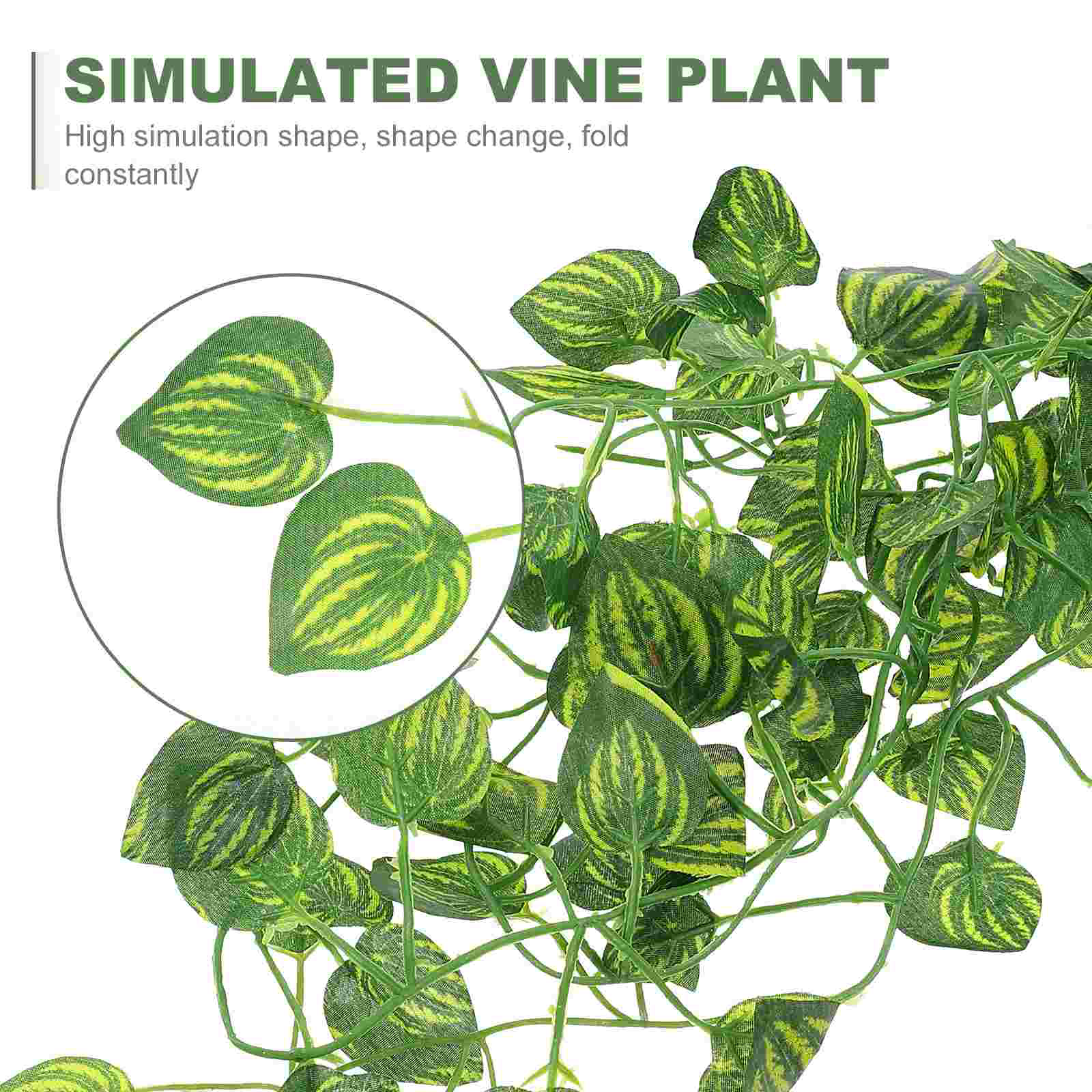 Landscaping Plants Gecko Tank Artificial Leaves Decor Terrarium Accessory Container Landscape Vine